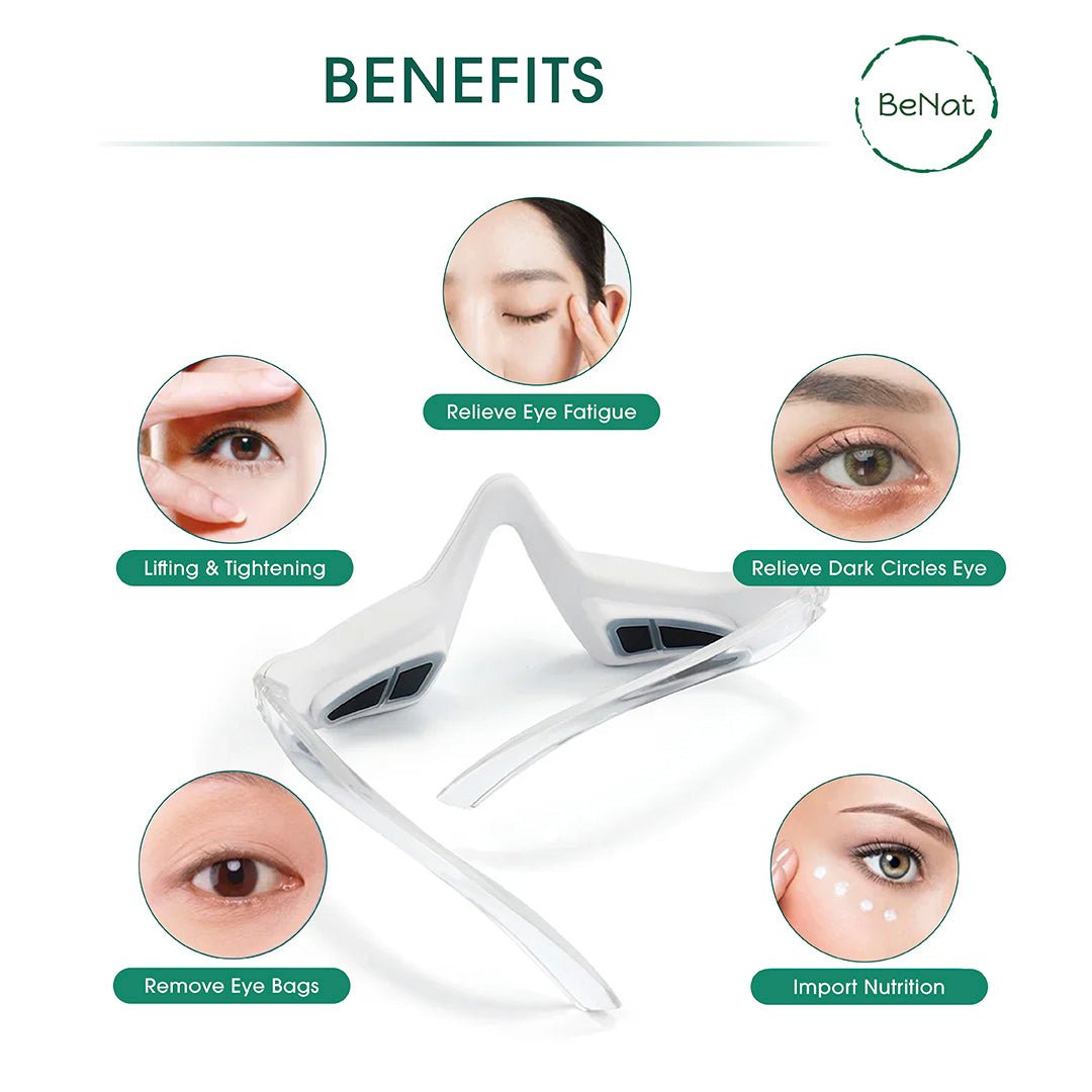 Under - Eye Red Light Therapy Skin Rejuvenation and Relaxation Massager - LumiLuxe